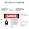 Signmission Carbon Dioxide Gas Ventilate Danger Sign, Aluminum, 24in W x 18in L, 2PK OS-2PACK-DS-A-1824-L-2413 - alternate 2